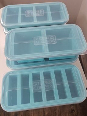 Silicone Portion Tray - Teal Blue
